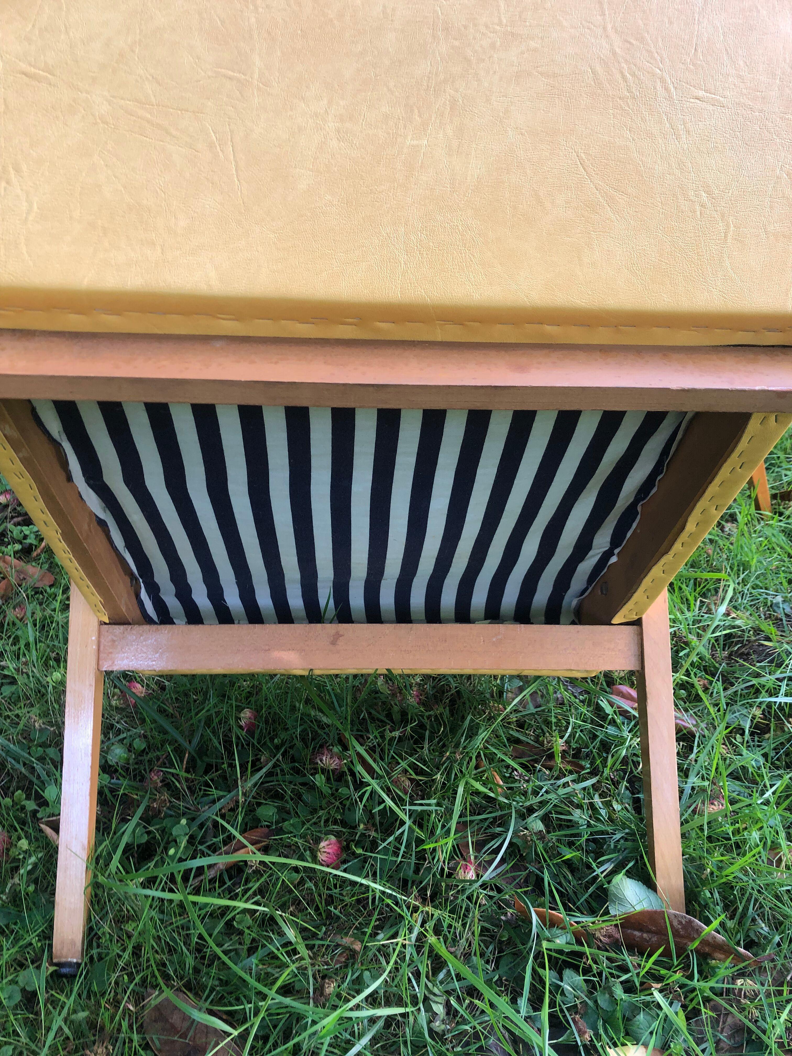 Vintage 60s yellow Scandinavian armchairs