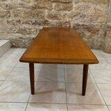 Large Scandinavian teak coffee table