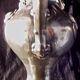 Art nouveau pourer,victor silver co,quadruple plate, liseron flower decoration