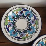 Set of 7 clay soup plates