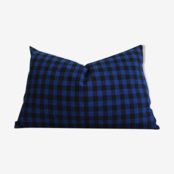 Indigo traditional fabric cushion cover