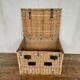 Former sncf travel trunk in rattan early XXeme