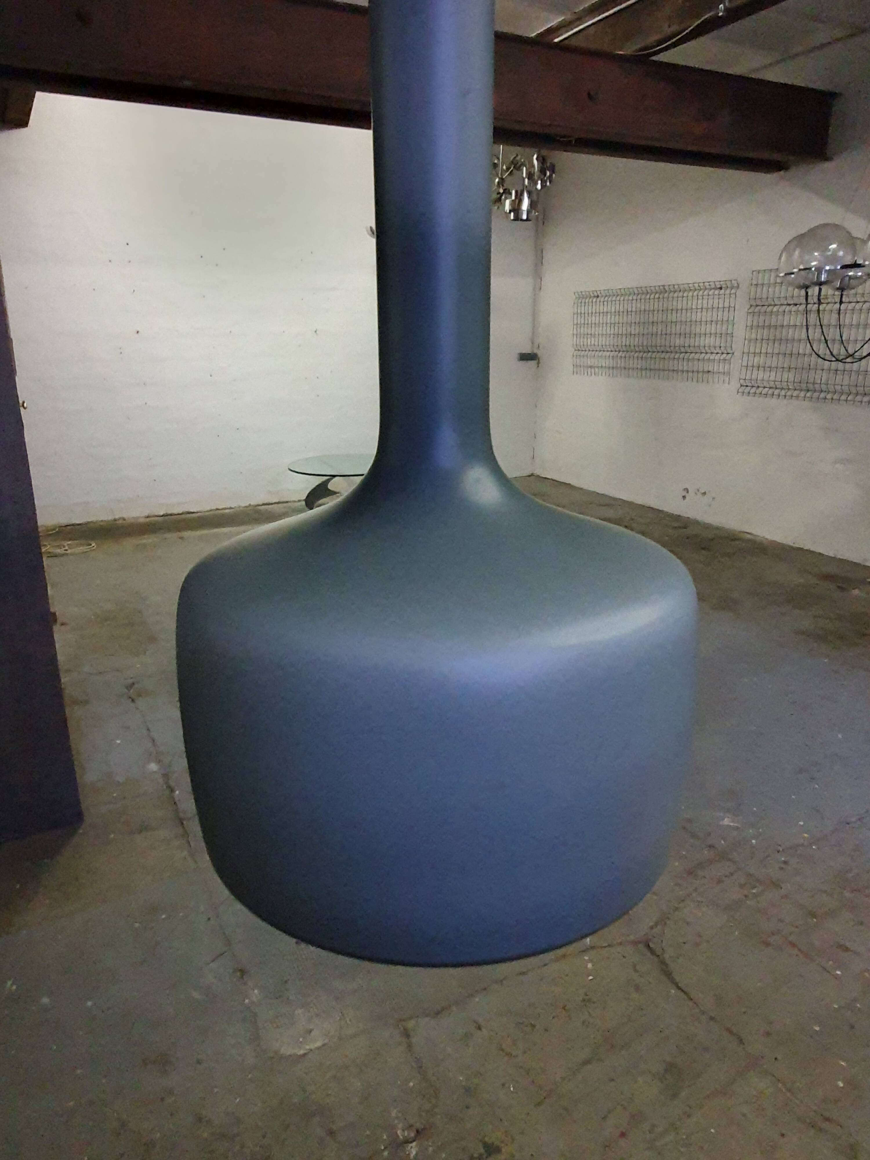 Glass pendant ceiling light from the 60s