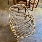 Fauteuil en rotin années 1960 n° 2