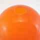 Orange opalin glass globe suspension - vintage 70s