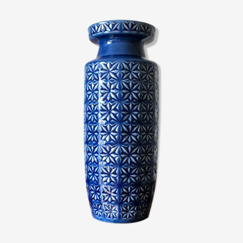 Blue vase Scheurich Prisma H 30 cm