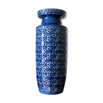 Blue vase Scheurich Prisma H 30 cm