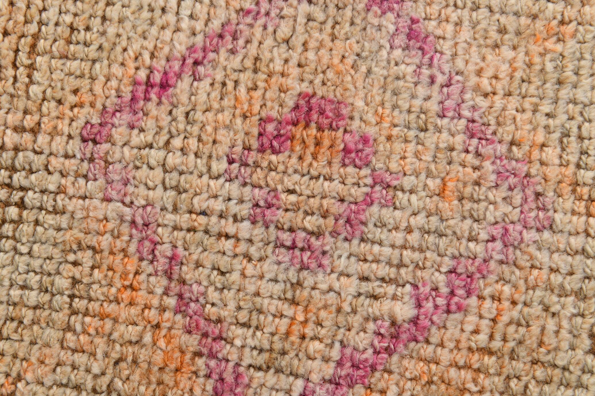3x10 Peach & Red Vintage Runner Rug, 93x310Cm
