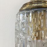 Vintage pressed glass pendant lamp