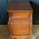 Walnut chest of drawers Louis XV style 3 drawers Bronze handles Mid-twentieth