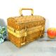 Wicker basket with a handle, vintage