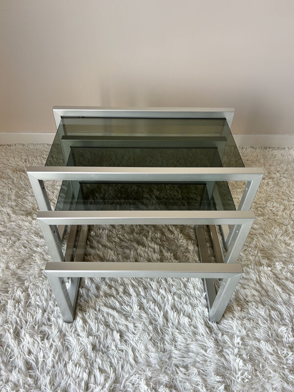 Tables gigognes design années 70