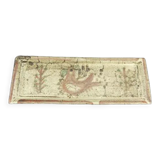 Gustave Reynaud, le Mûrier, Vallauris,  rectangular dish with rooster decoration