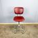 Swivel chair, chrome frame and faux leather, 1960s