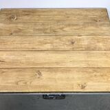 Table basse industrielle grise, années 1960