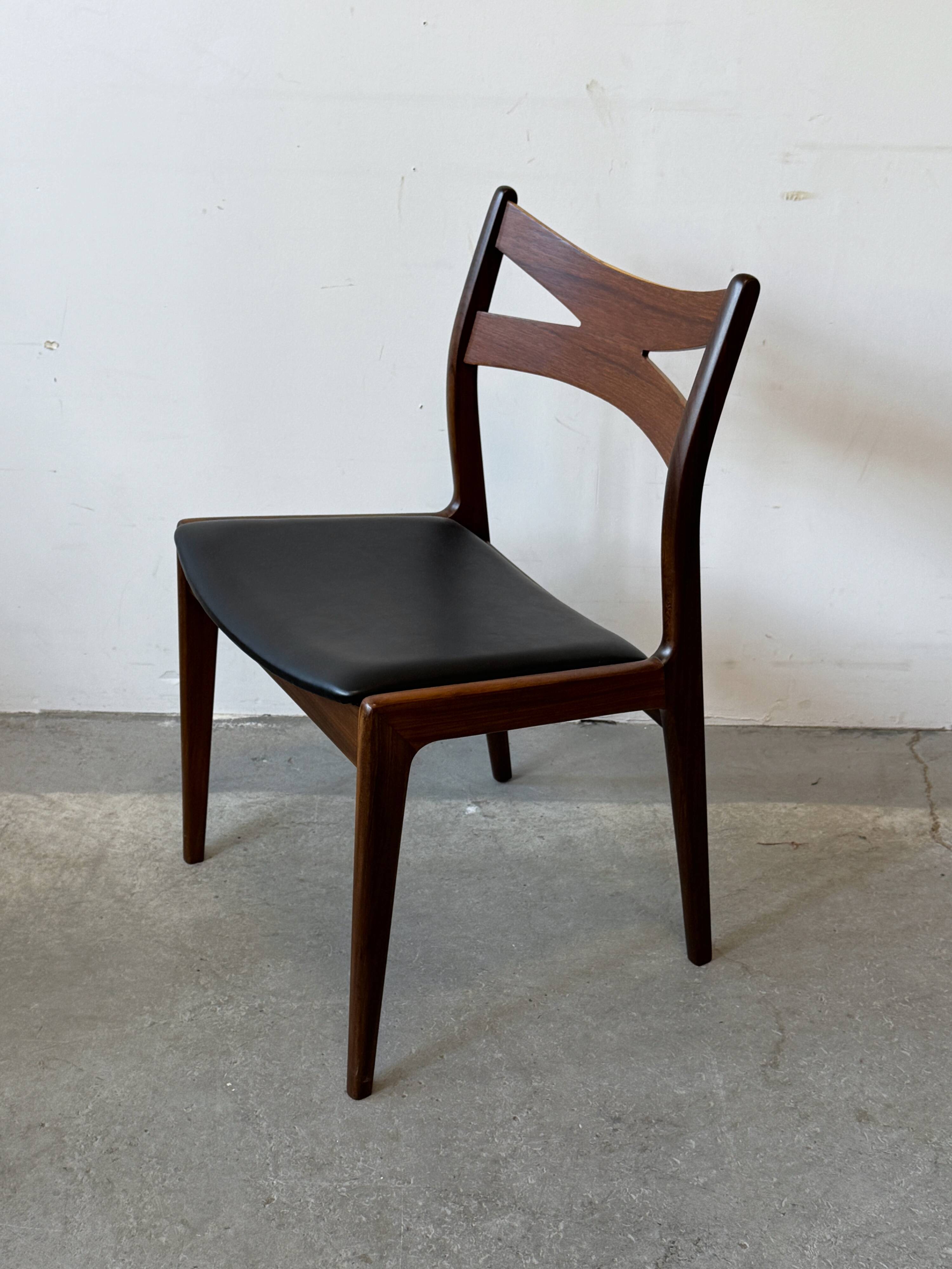 Teak Chairs, 3 pcs, Denmark 1960s/1970s, mid-c, vntg