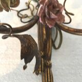 Pair of gilded metal sconces