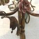 Pair of gilded metal sconces