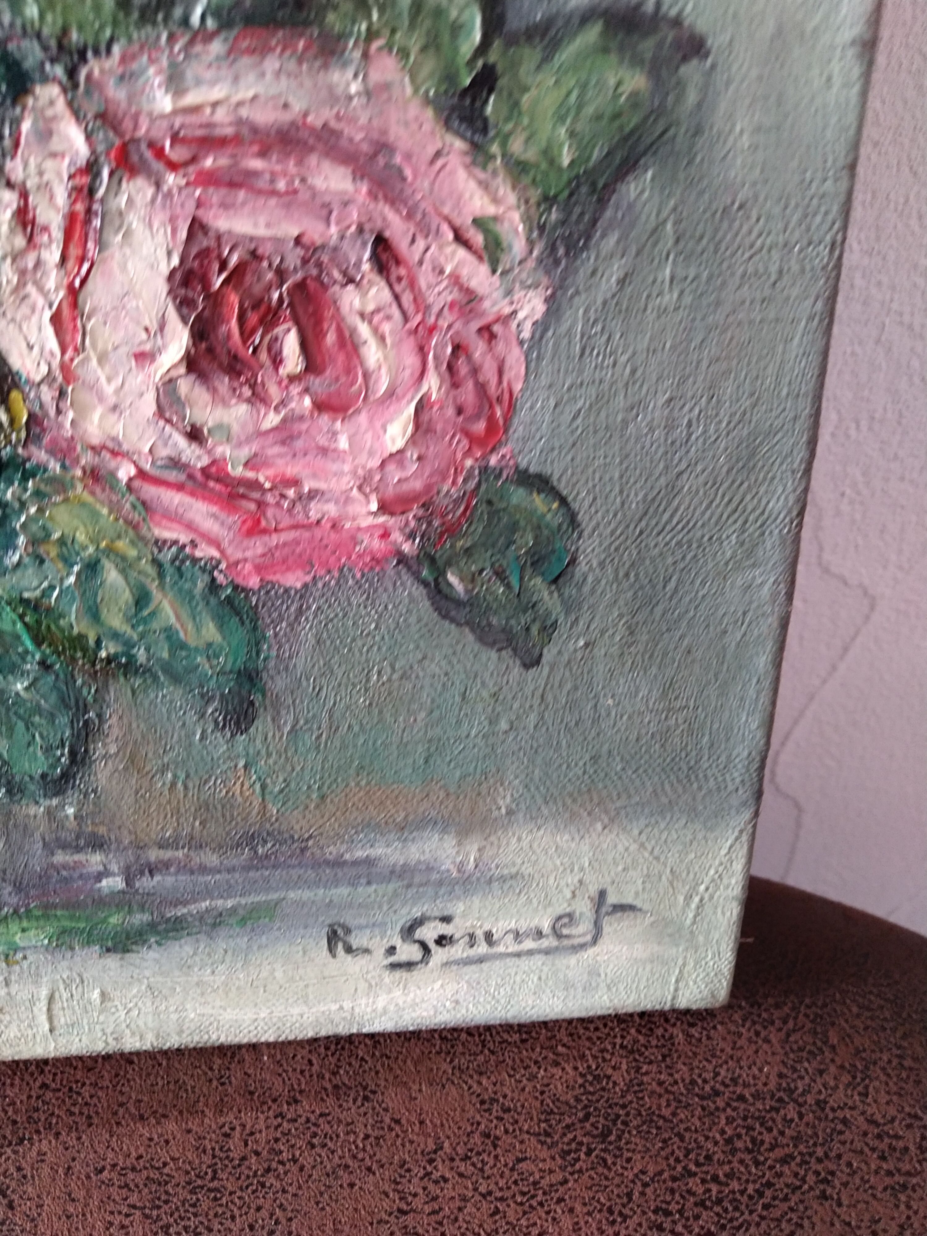 Tableau  bouquet de roses