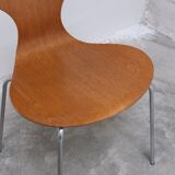 1st edition set of 4 'Lily' chairs in oak by Arne Jacobsen for Fritz Hansen, 1969