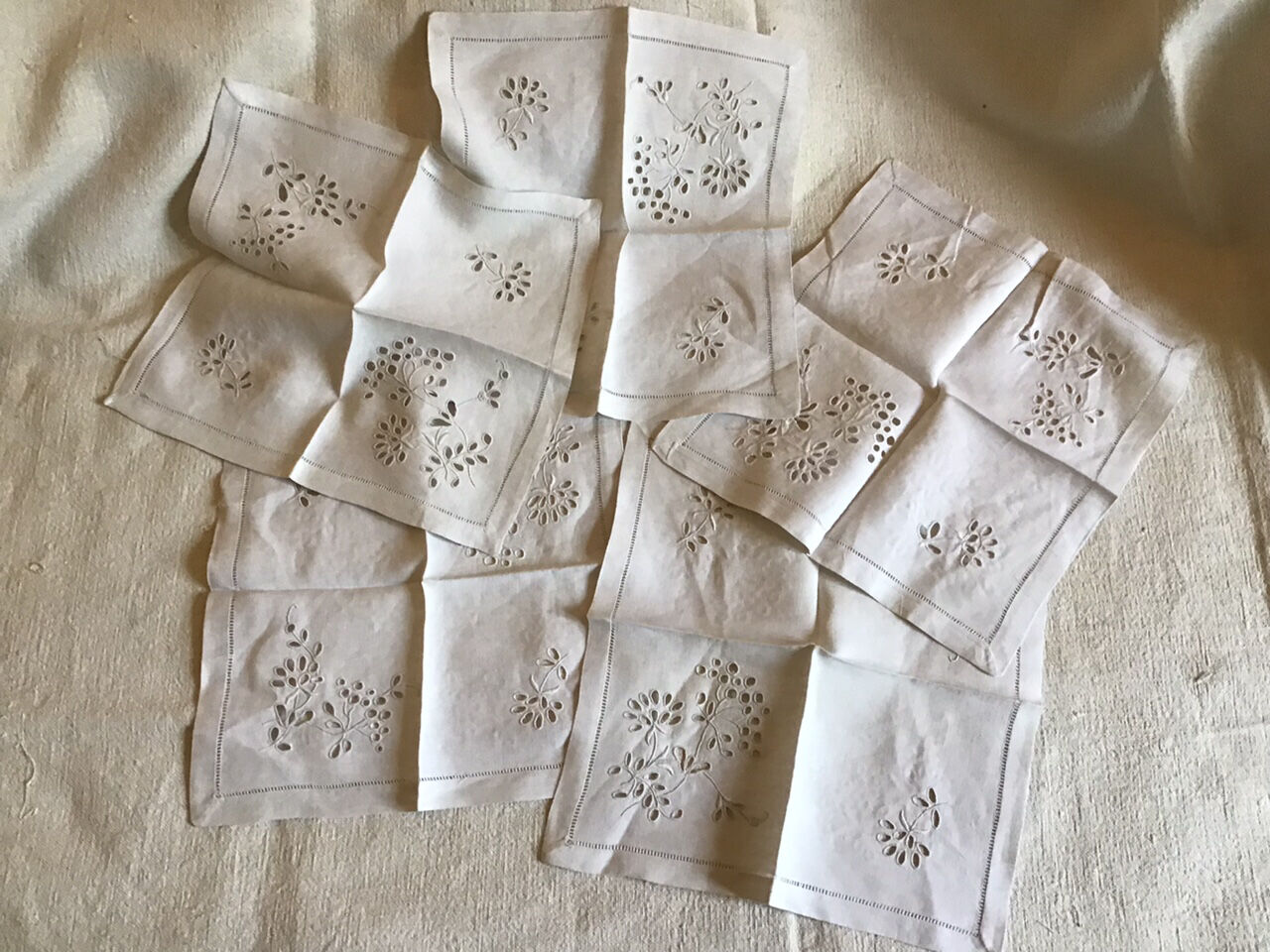 Set of 5 linen towels