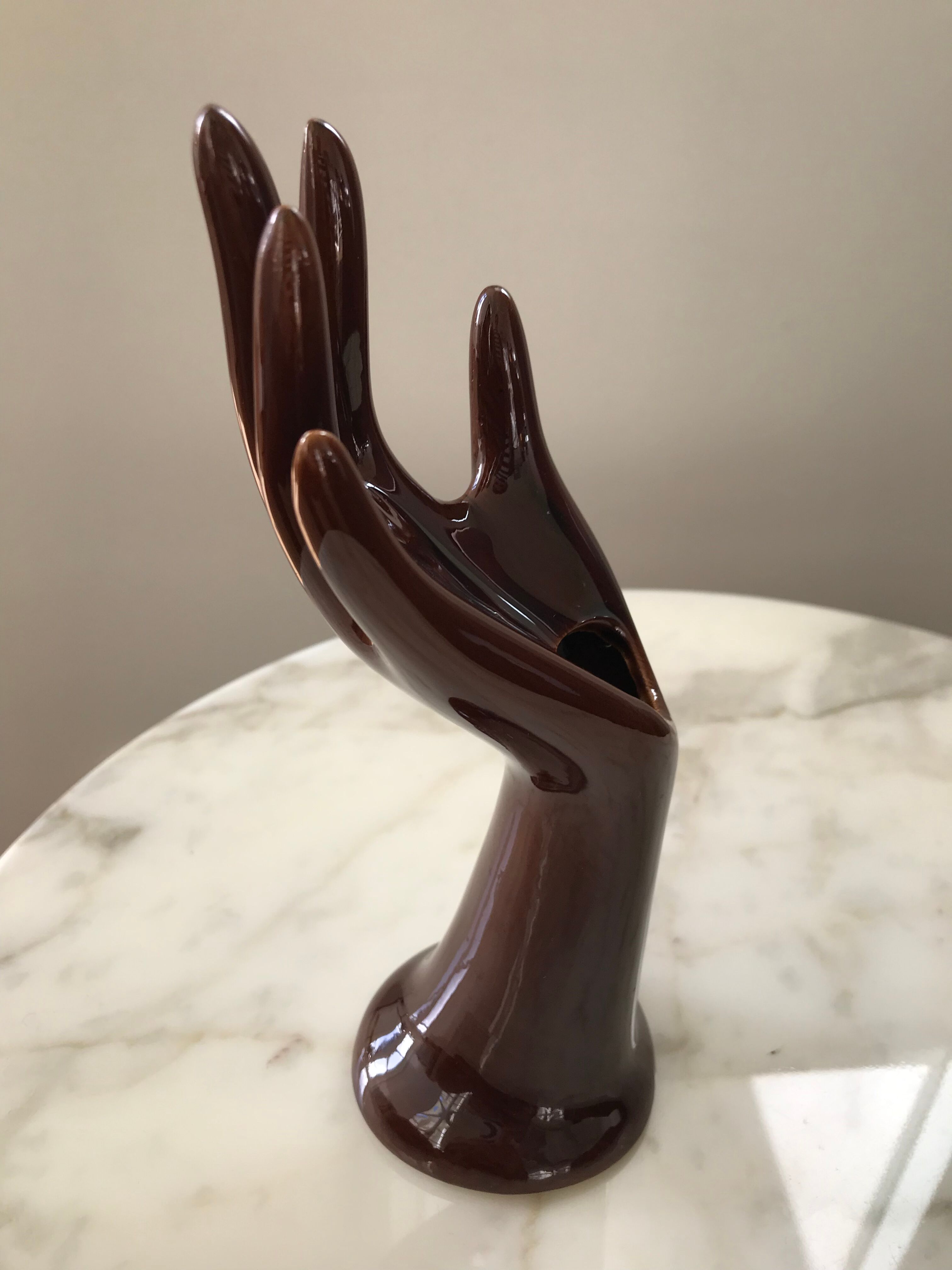 Hand vintage jewelry holder