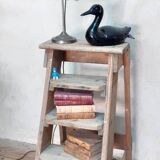 Old stepladder h89cm decorative artisan workshop