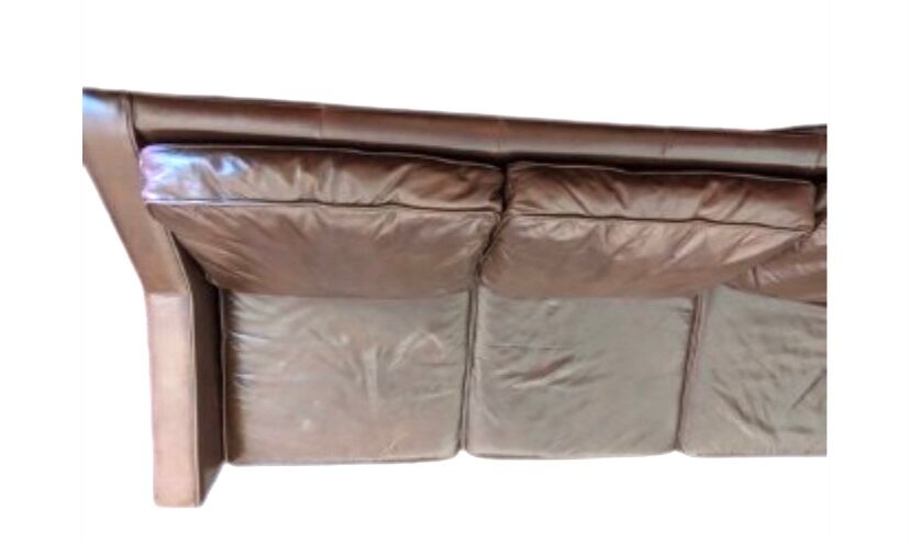 4 seater genuine leather sofa