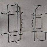 Set of two iron planters