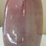 Pebble-shaped ceramic vase, signed
