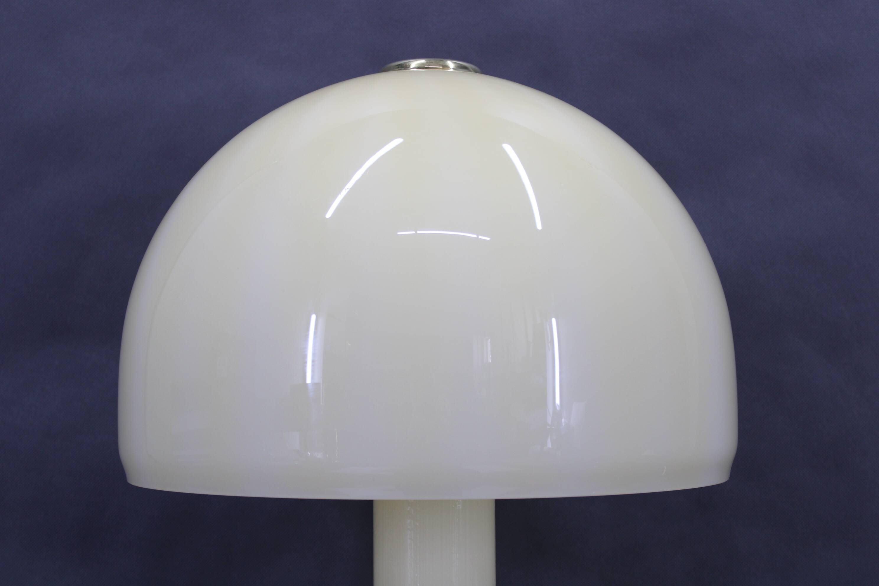 1970s Glass Mushroom Table Lamp, Italy