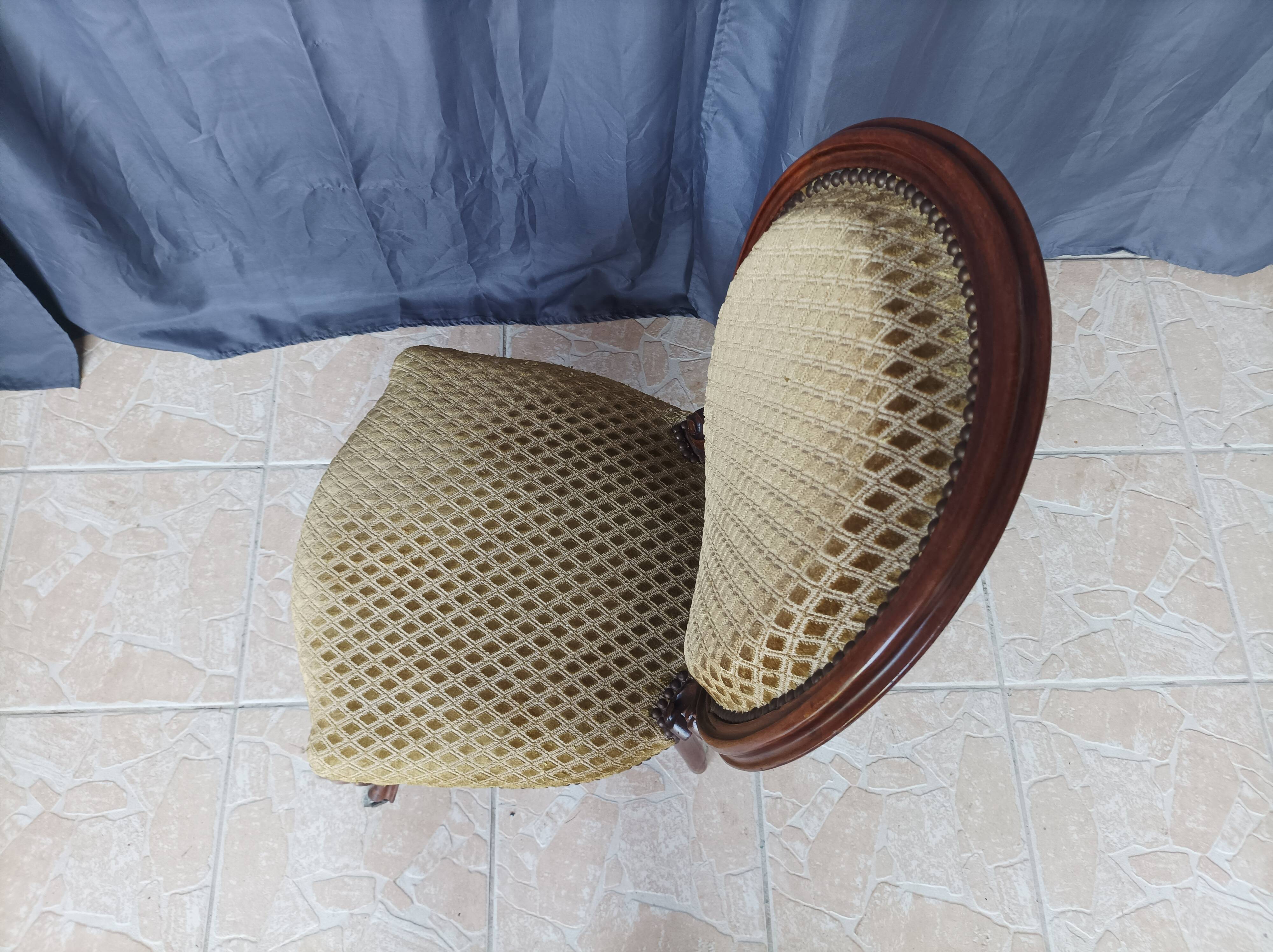 Louis XV mahogany chair