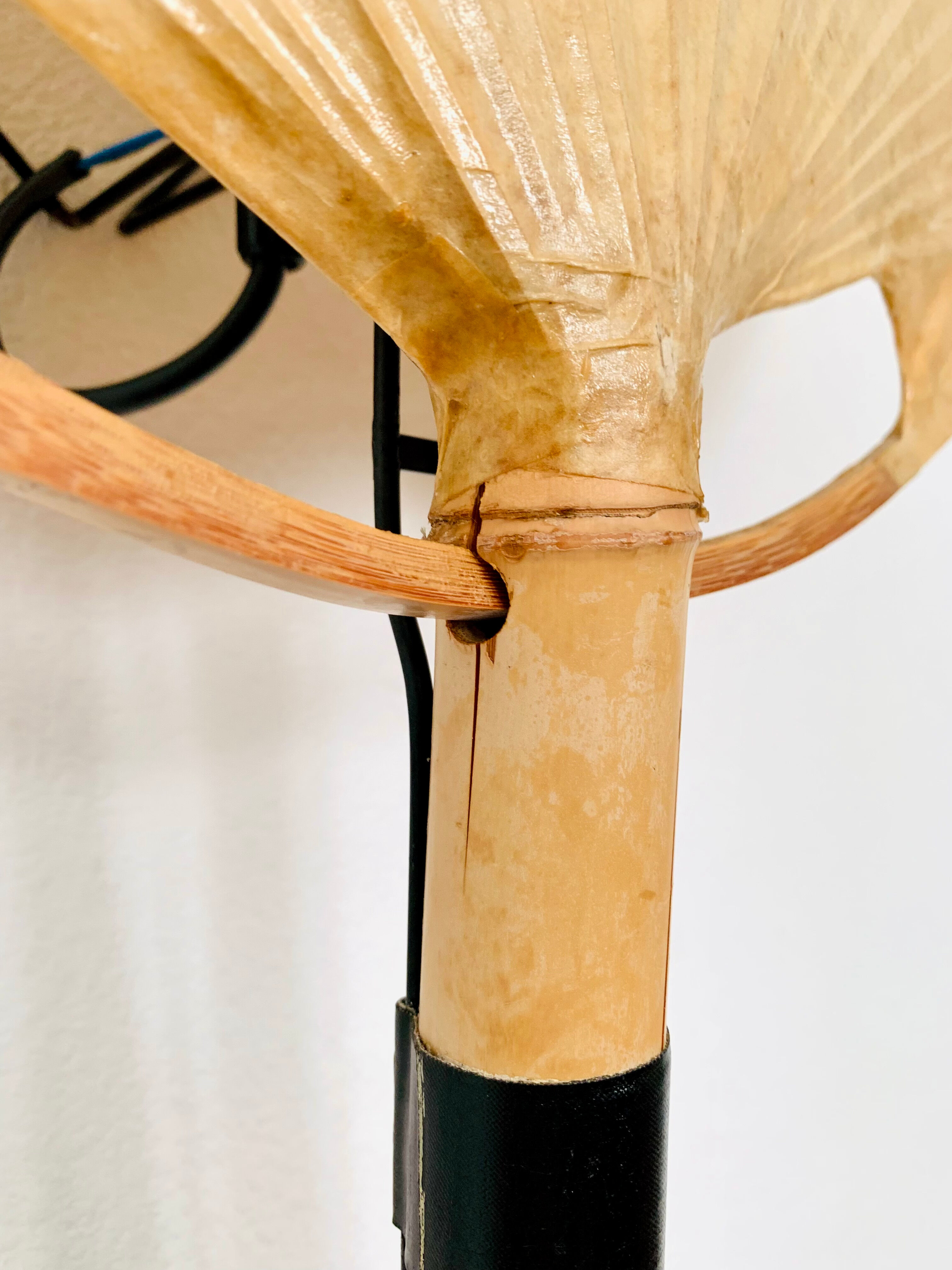 Uchiwa III bamboo wall lamp by Ingo Maurer for Design M