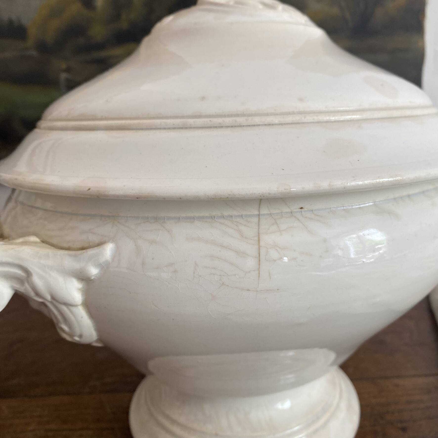 Antique Digoin soup tureen