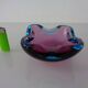 Sommerso Murano Glass Ashtray, Italy, 1960s