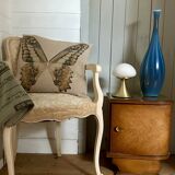 Grand vase en verre bleu