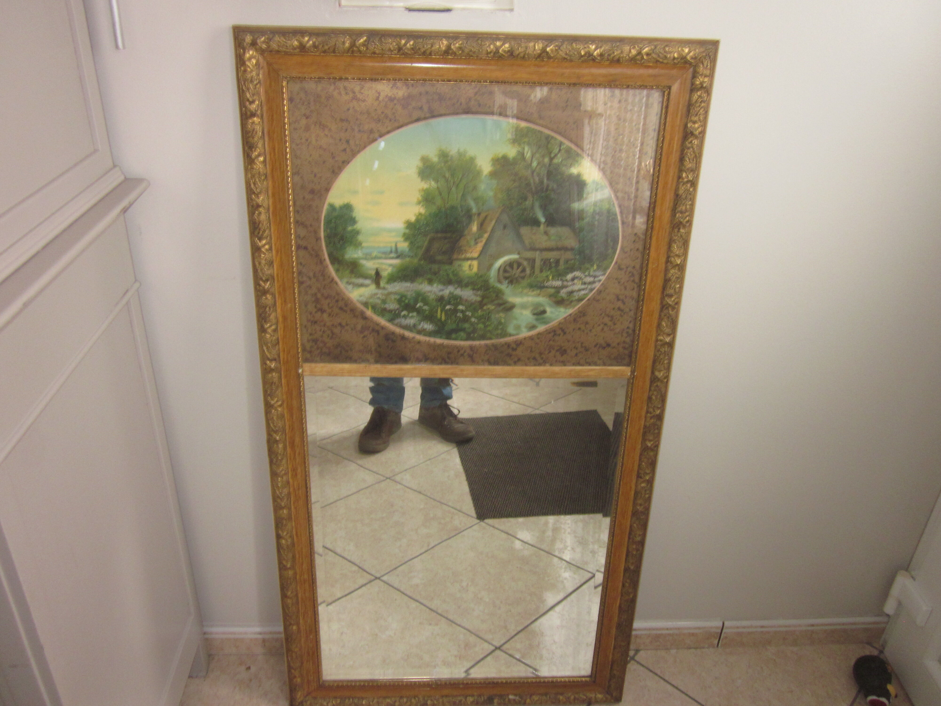 trumeau mirror of the 20s 70x131cm