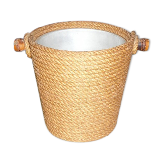 Seau à glace en cordage des années 70
