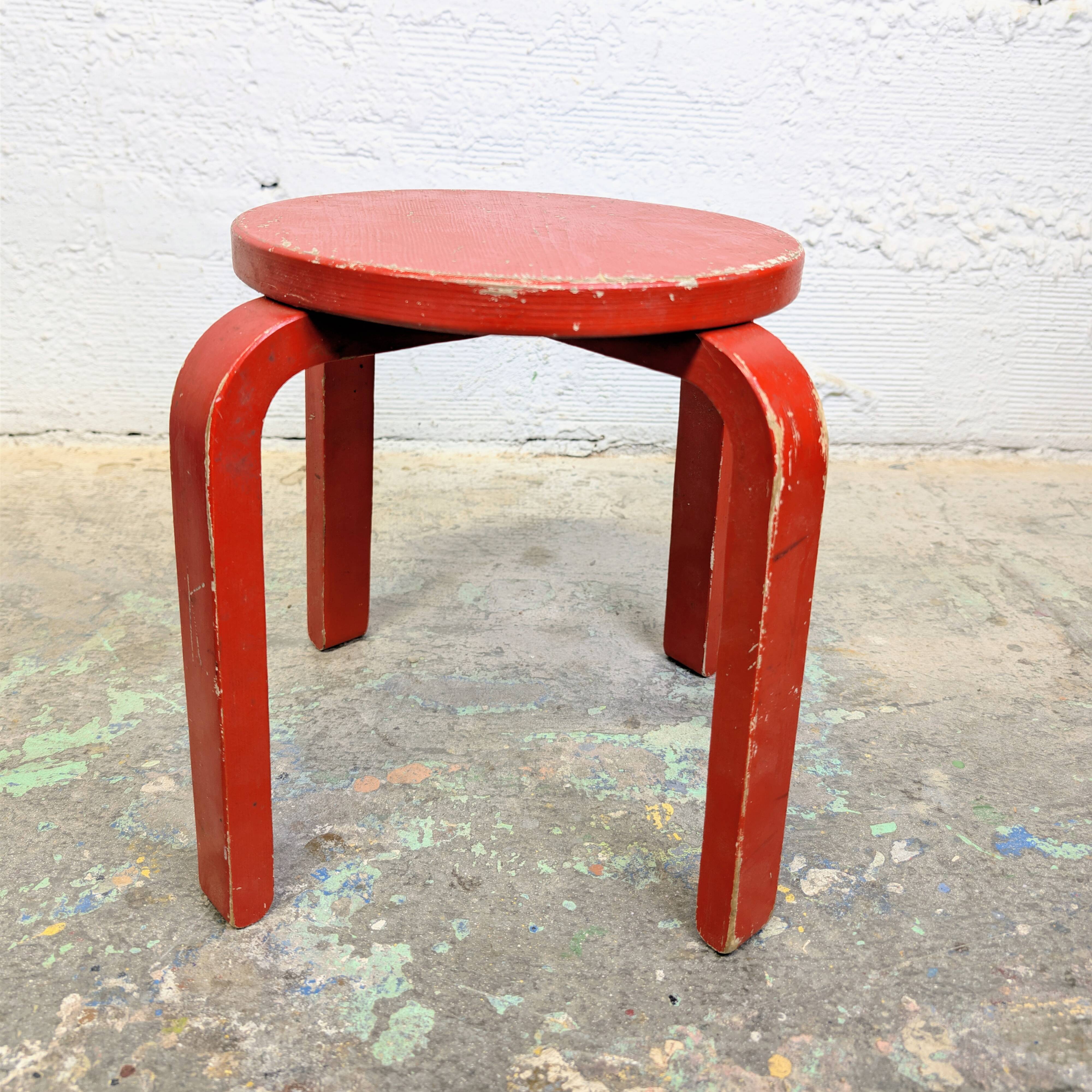 Vintage children's stool – Alvar Aalto spirit
