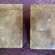 Vintage Italian alabaster bookends "Tennis Ball"