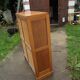 Double oak filing cabinet from the 1950s