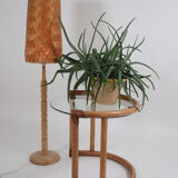 Round bamboo coffee table or side table