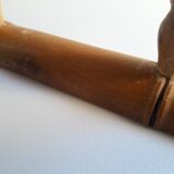 Wooden wall coat rack with 5 hooks