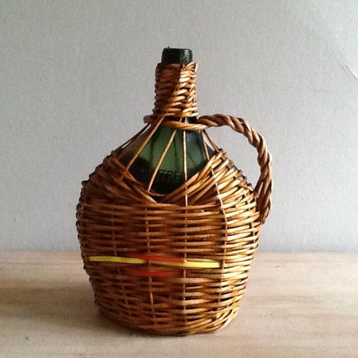 Surrounded by Wicker bottle