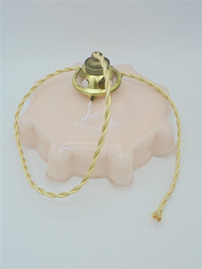 Pink opaline pendant light