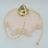 Pink opaline pendant light