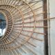 Sun in ellipse rattan mirror 83x66cm