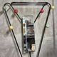 Vintage coat rack attributed to Roger Feraud, black metal with coloured spheres, 1970s, 180 x 82 x 22 cm
