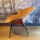 Circle armchair in suede by Lusch Erzeugnis for Lusch &Co