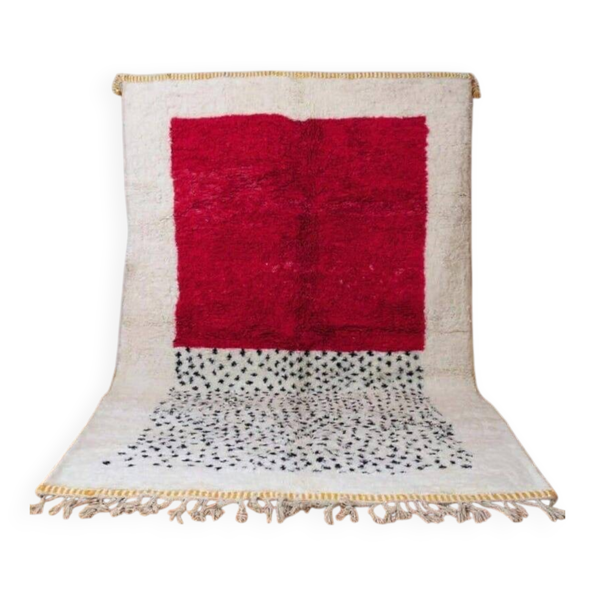 Handmade pure natural wool rug size 150 x 250 cm